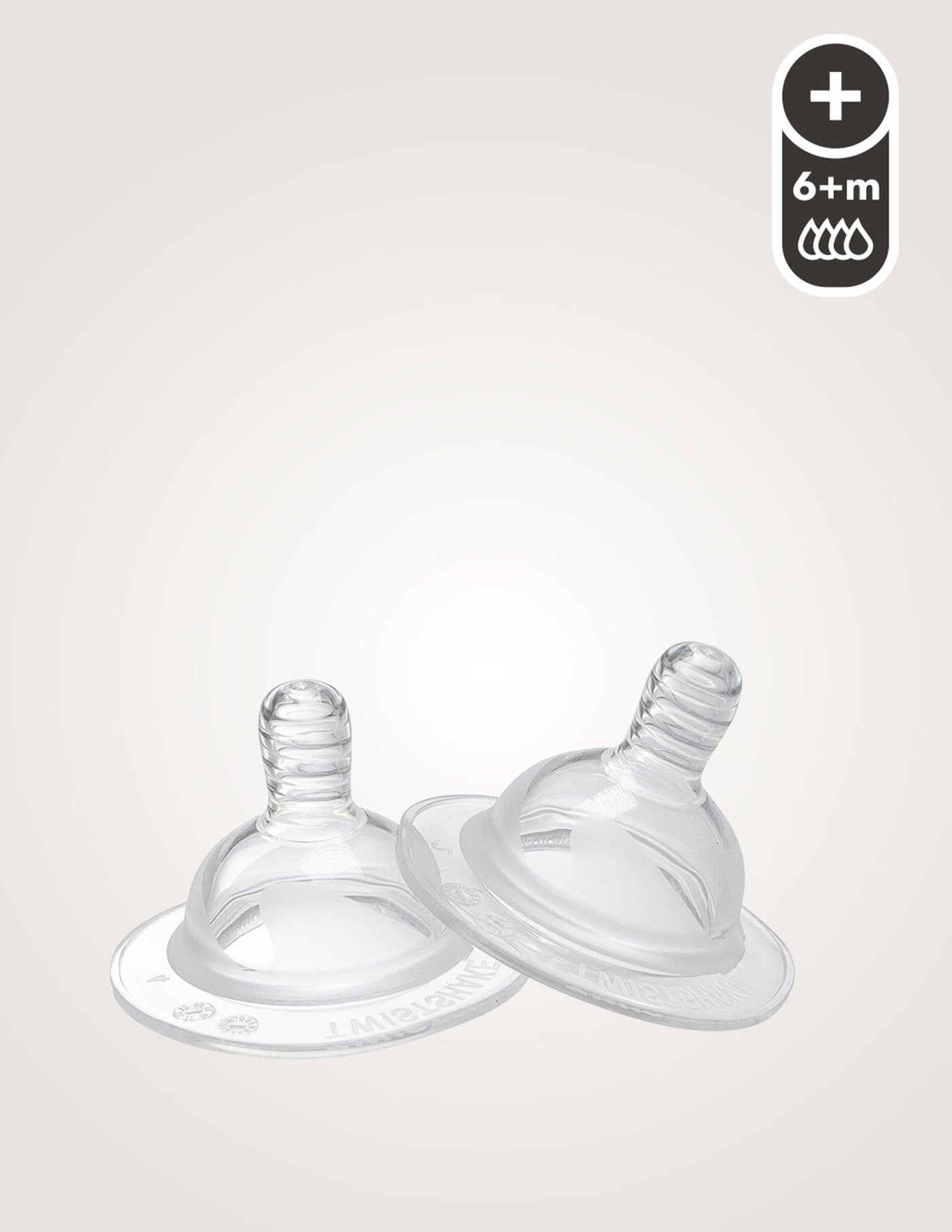 Anti-Colic Baby Bottle Nipples - Twistshake, Silicone