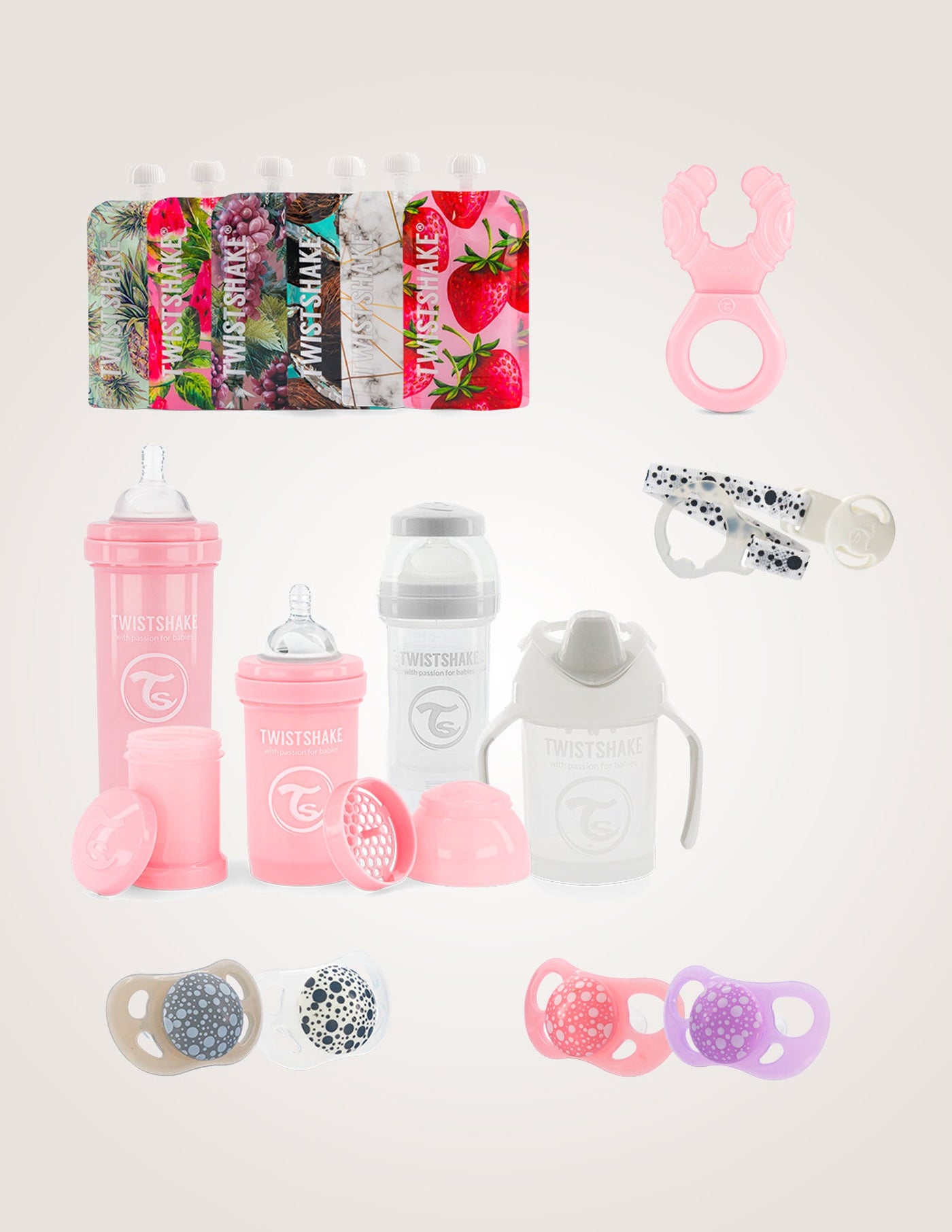 Baby Bottle Value Pack Girl Great Gift Idea - Twistshakeshop