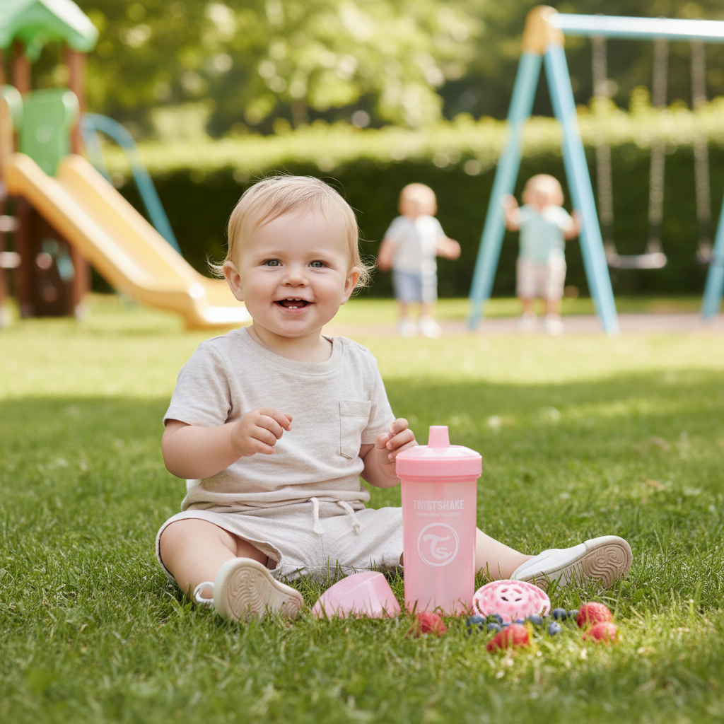 Twistshake Kids Water Bottle 360ml Lifestyle